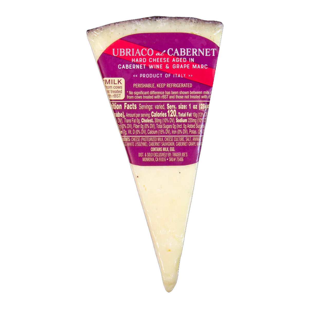 Ubriaco al Cabernet Cheese Wine Aged Italian Cheese