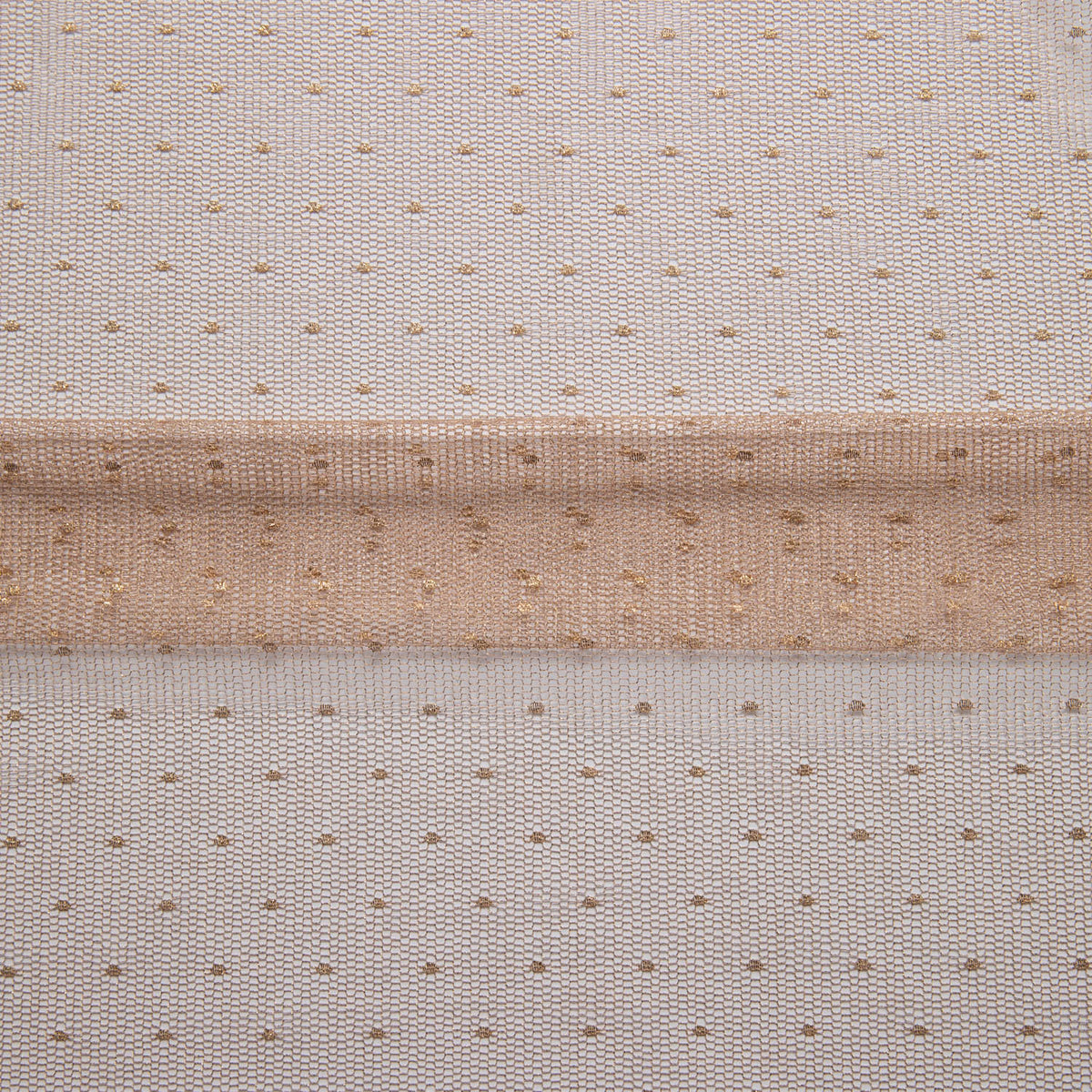 1 Yard Nylon MX Tulle Lace Fabric Delicate Dot Pattern Lightweight Soft Design 58/60" Wide