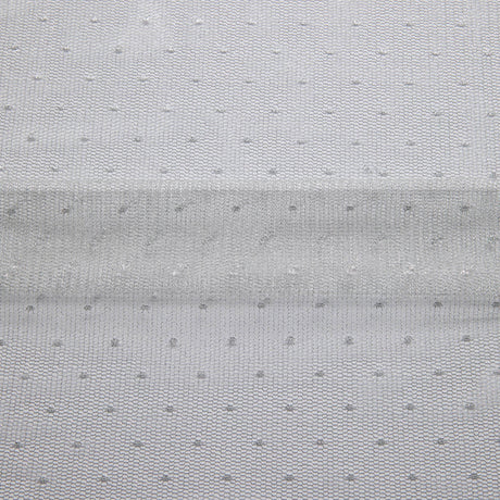 1 Yard Nylon MX Tulle Lace Fabric Delicate Dot Pattern Lightweight Soft Design 58/60" Wide