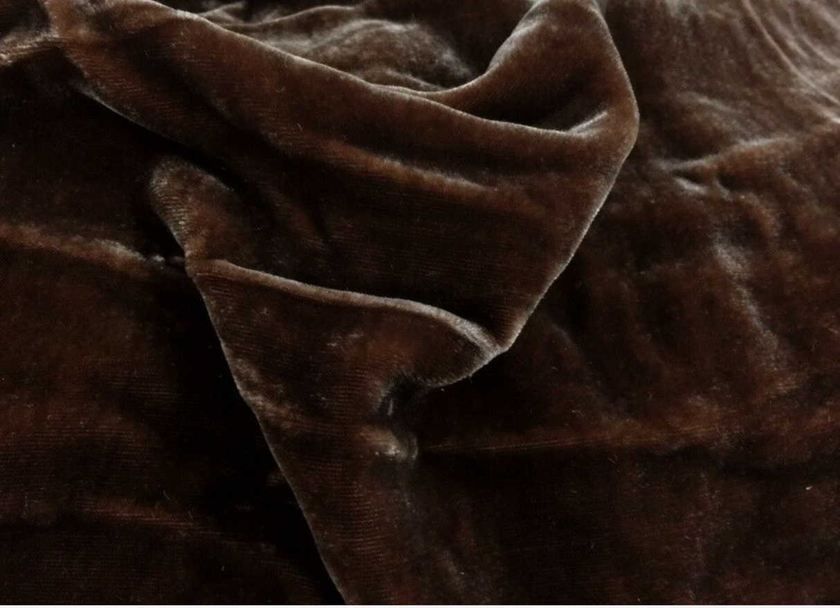 Silk Velvet Upholstery Fabric by the Yard