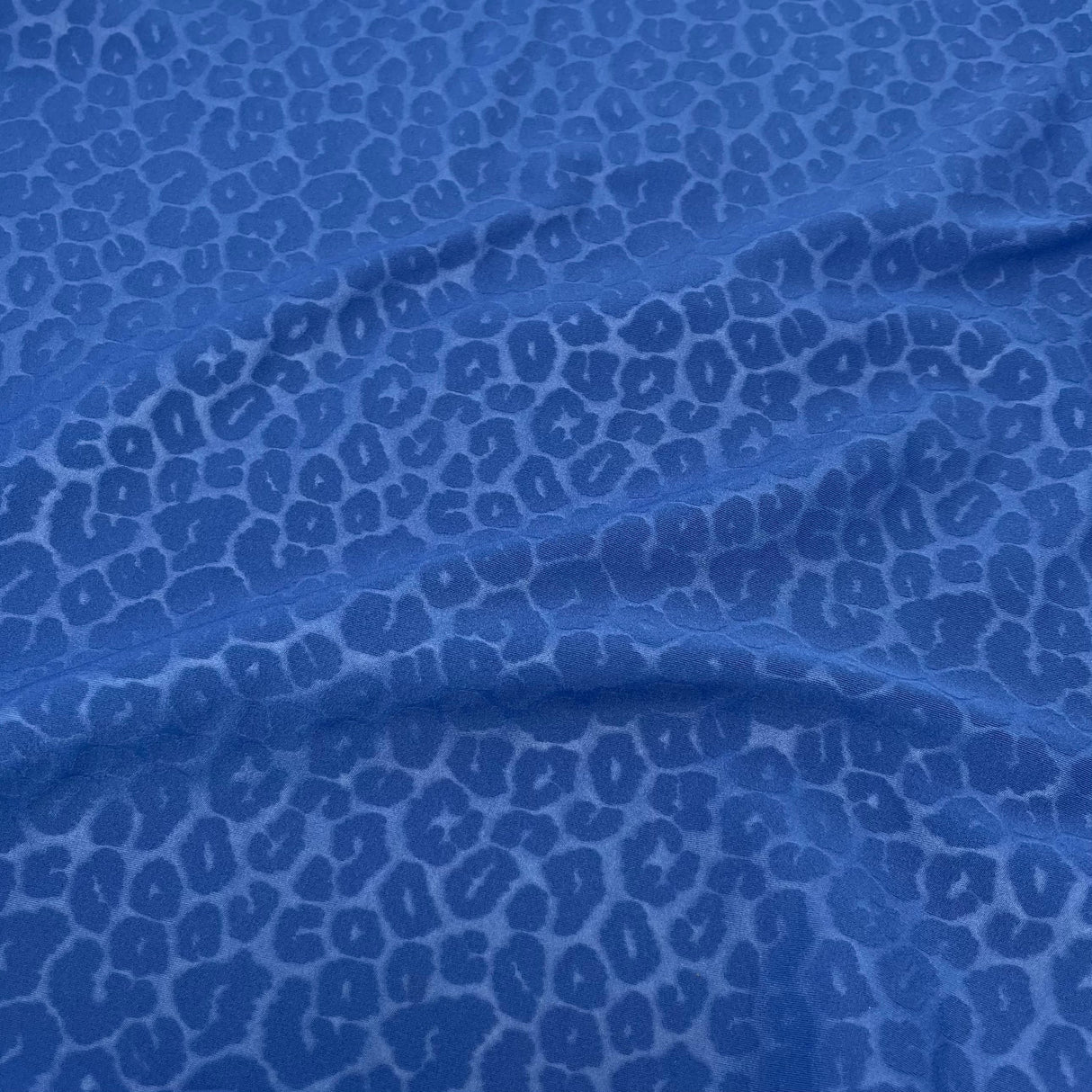 Nala Embossed Leopard Spandex Fabric - Embossed Leopard Print, 58/60" Cut Width, 56" Usable Width (1 Yard)