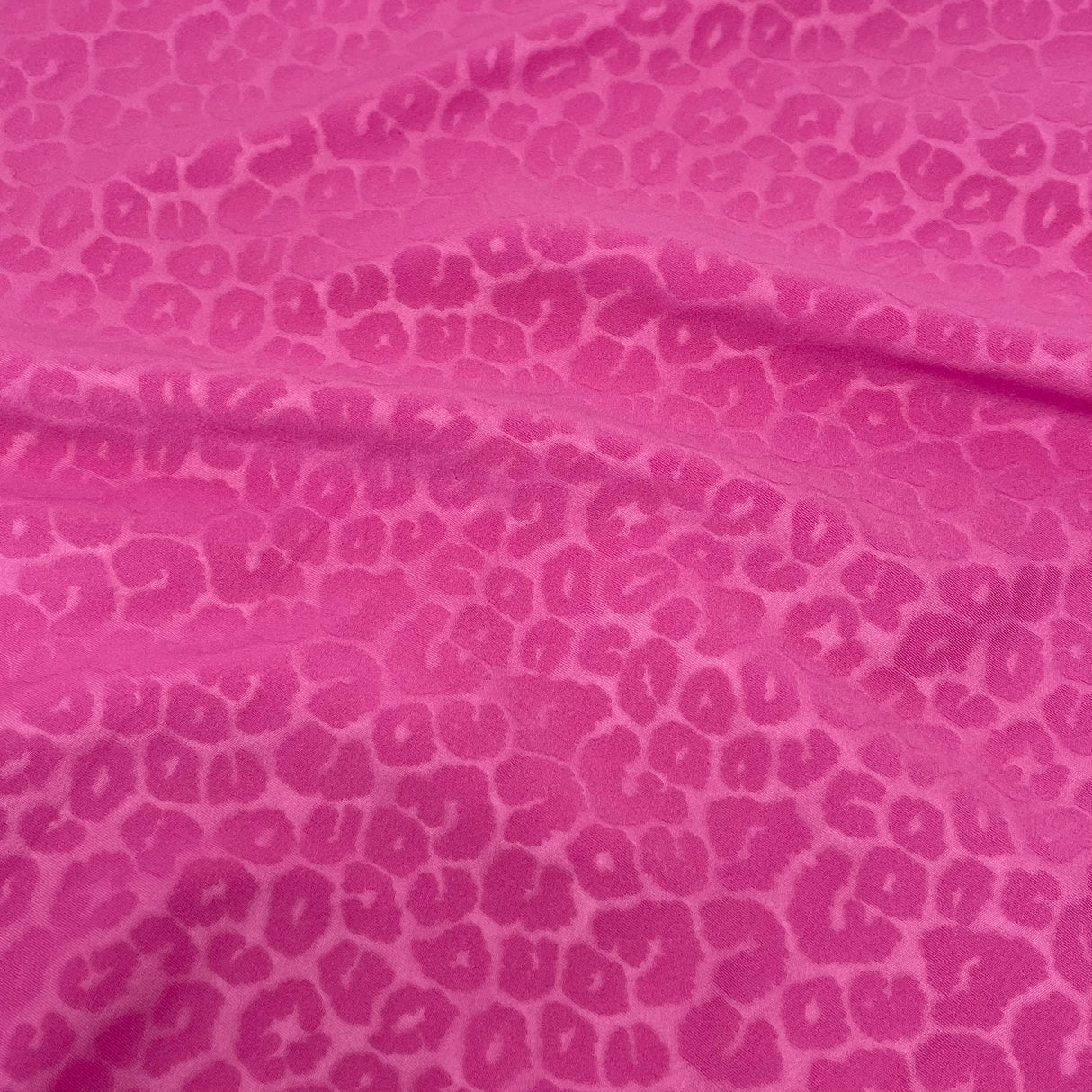 Nala Embossed Leopard Spandex Fabric - Embossed Leopard Print, 58/60" Cut Width, 56" Usable Width (1 Yard)