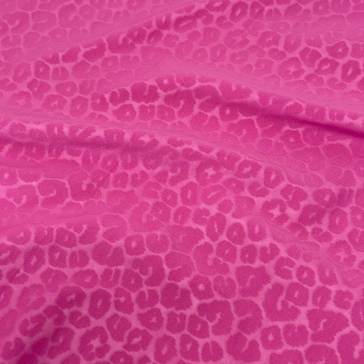 Nala Embossed Leopard Spandex Fabric - Embossed Leopard Print, 58/60" Width (1 Yard)