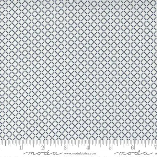 Cotton Fabric Nantucket Summer Cream Navy Sail Check Plaids 44/45"