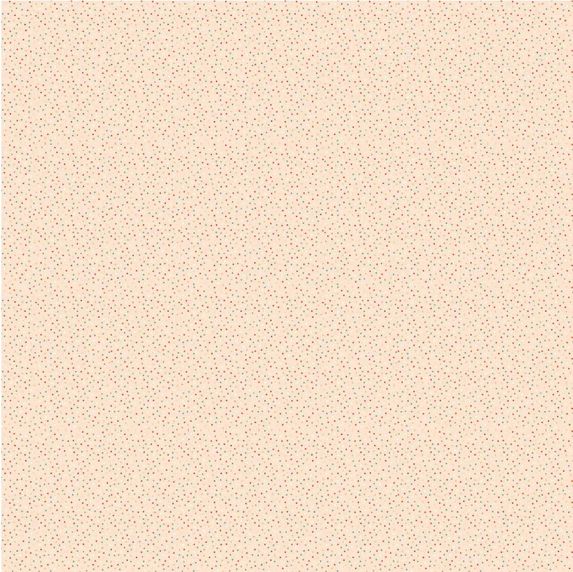 Cotton Fabric Natural Heavy Cream 44/45" Country Confetti