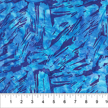 Cotton Fabric Navy Brushstroke Celebration 44/45"