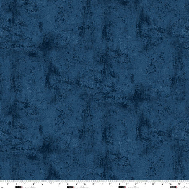 Navy Cotton Fabric Surface Design Funny Girl 44/45"