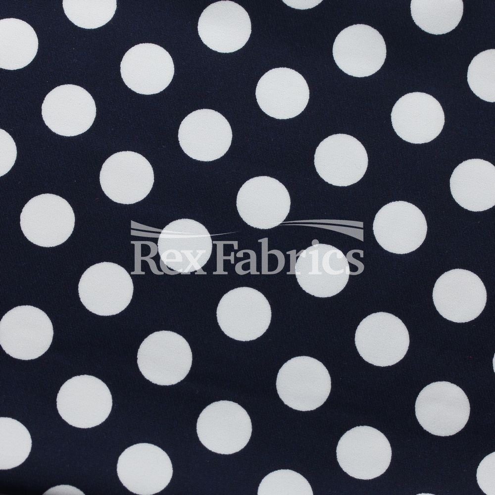 E-Z Dots Matte Nylon Spandex Fabric - Multicolor Polka Dots, 58/60" Width (1 Yard)
