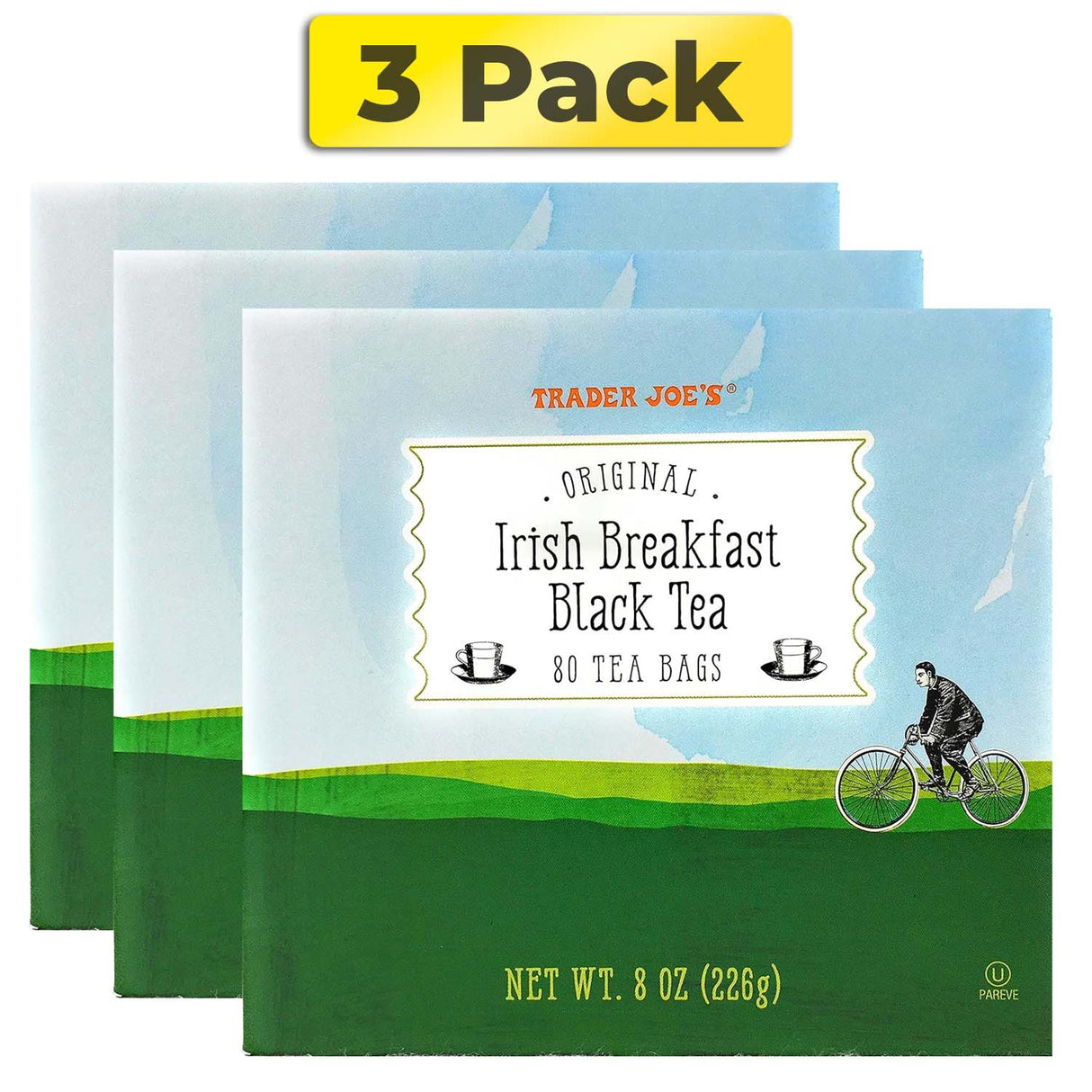 Original Irish Breakfast Tea (80 Black Tea Bags Per Box)