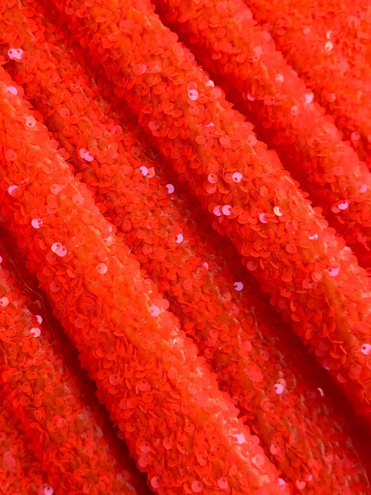Sequin on Velvet Stretch Fabric