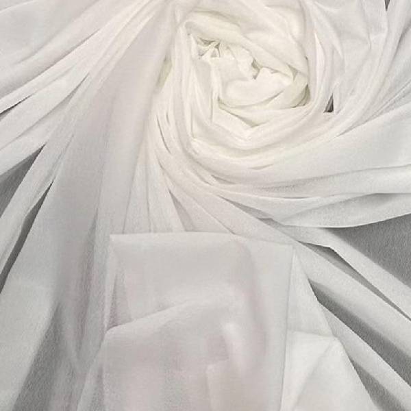 Tricot Fusible Interfacing Fabric - White/Black, 60" Width
