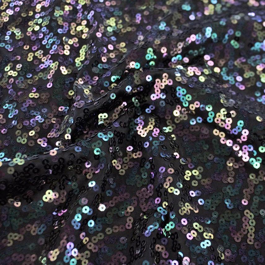 Spandex Sequin Fabric Iridescent