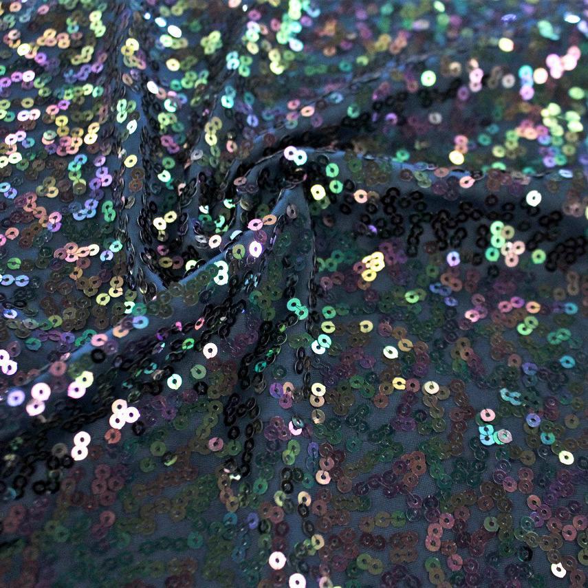 Spandex Sequin Fabric Iridescent