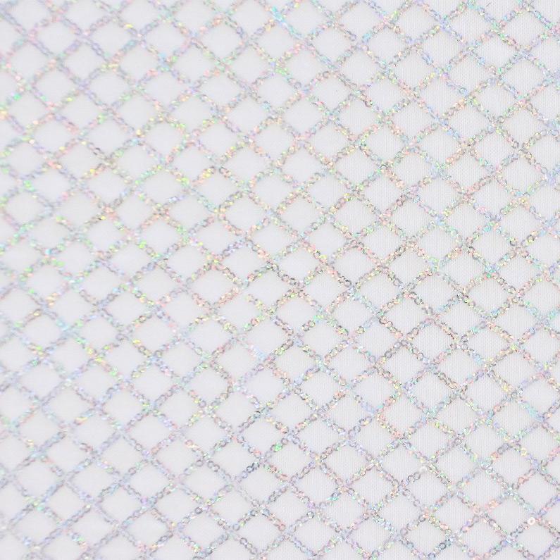 Stretch Mesh Sequin Black