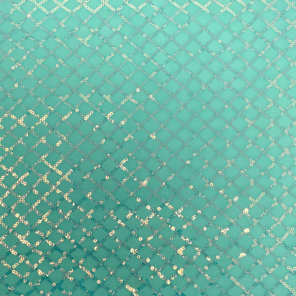 Stretch Mesh Sequin Black