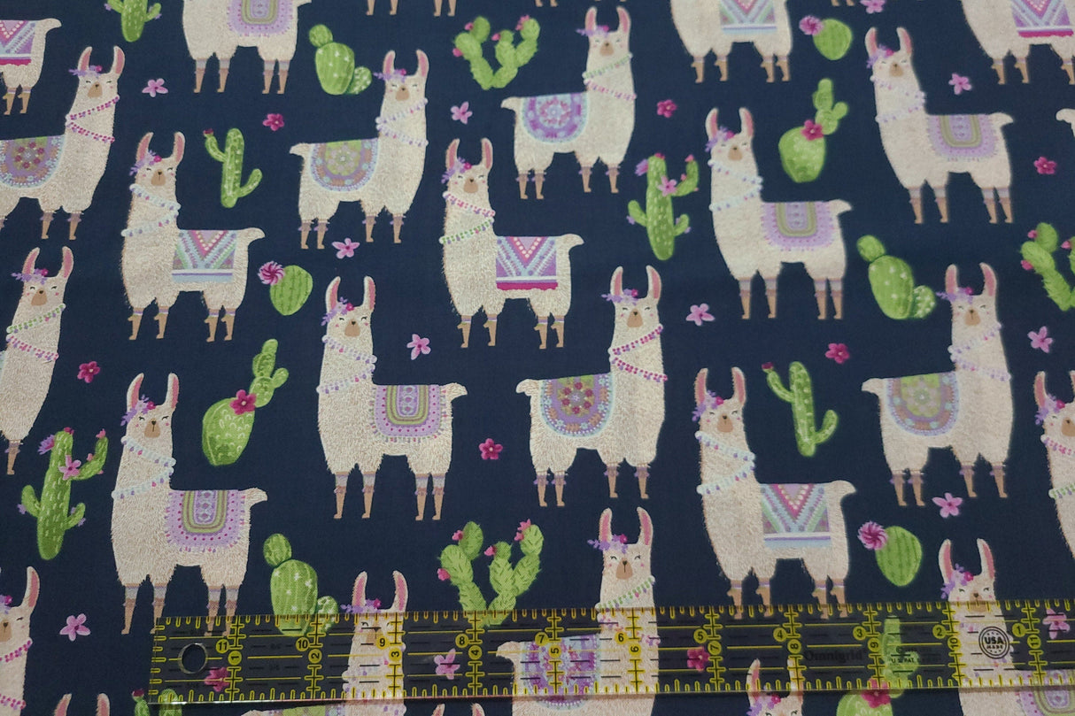 Quilting Cotton No Cause for a Llama Dear Stella
