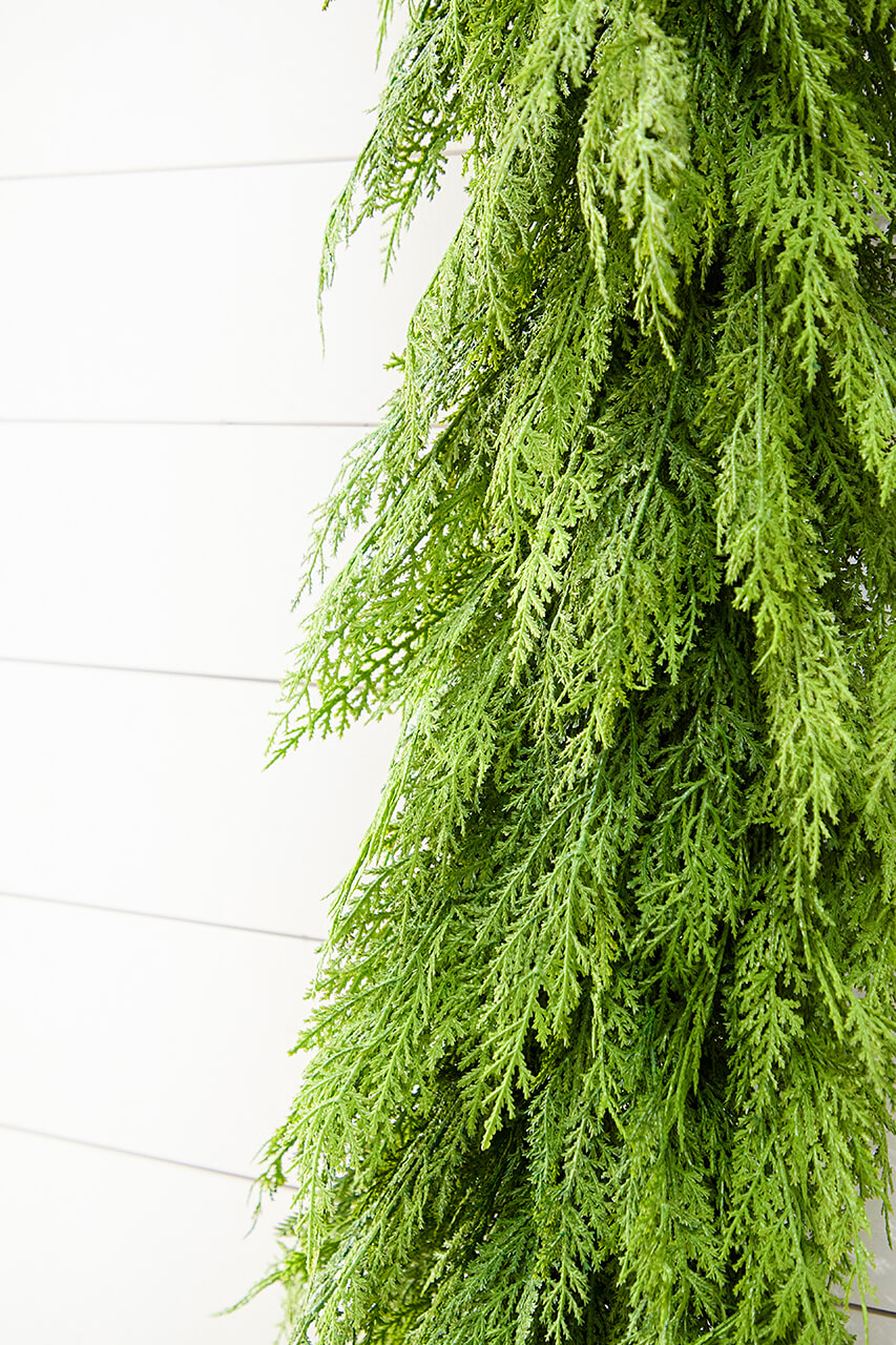 72" Deluxe Real Touch Cedar Garland