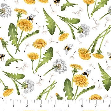 Quilting Cotton Northcott Beecroft Floral 100% Cotton
