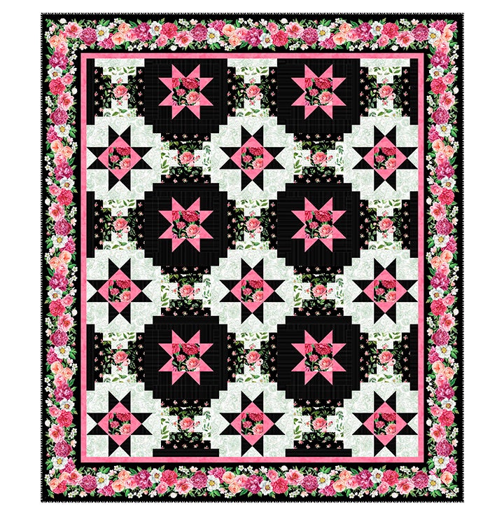Quilting Cotton Blush Collection Sateen Stripes Northcott
