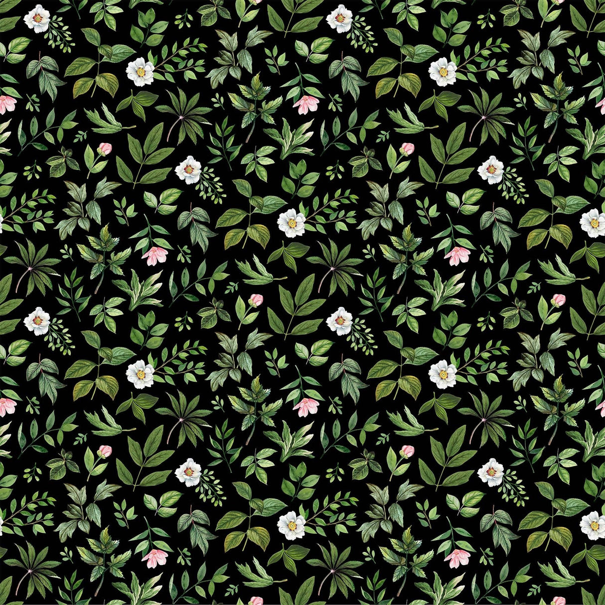 Wide Quilt Backing Blush Collection Leaf Toss Northcott