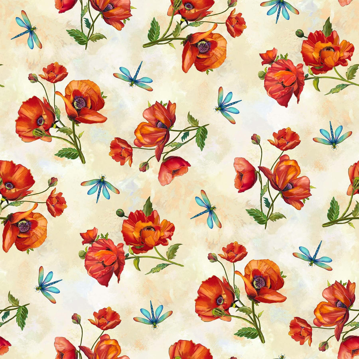 Quilting Cotton Charisma by Nancy Dunlop Cawdrey Cream Multi Northcott