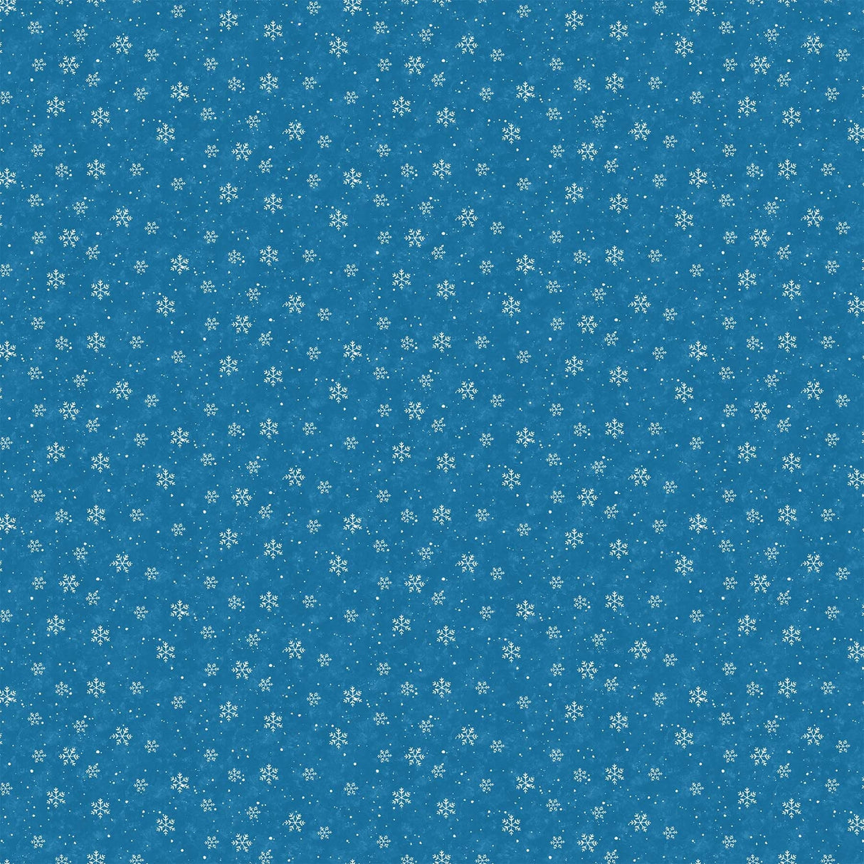 Quilting Cotton Christmas Wonder Snowflakes on Blue Northcott