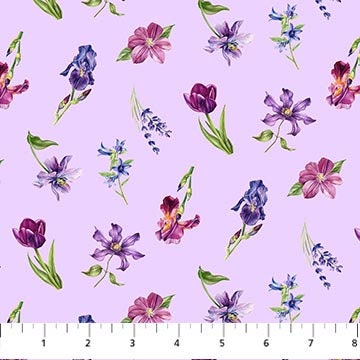 Quilting Cotton Deborah's Garden Medium Floral Northcott