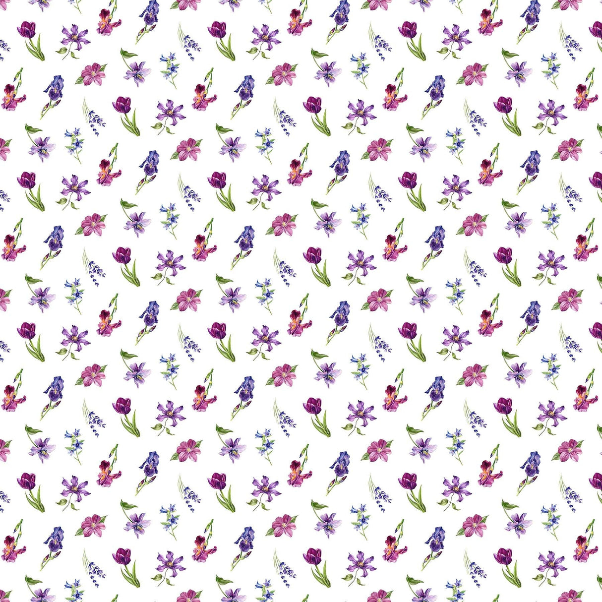 Quilting Cotton Deborah's Garden Floral Northcott