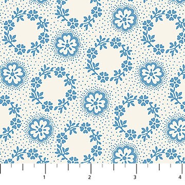 Quilting Cotton Something Blue Floral Northcott