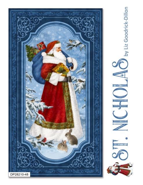 Quilting Cotton St. Nicholas Christmas Fabric Northcott