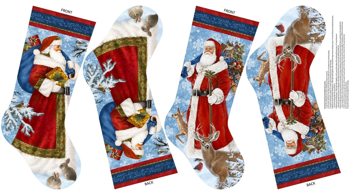 Fabric Panel Northcott St. Nicholas Stocking Panel