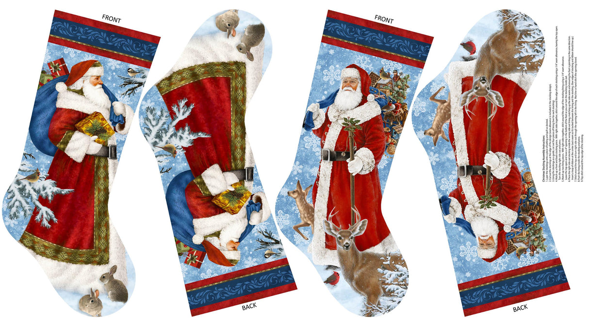 Fabric Panel St. Nicholas Tree Skirt Panel Northcott Christmas