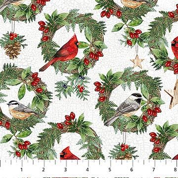 Quilting Cotton Winter Song Floral Northcott