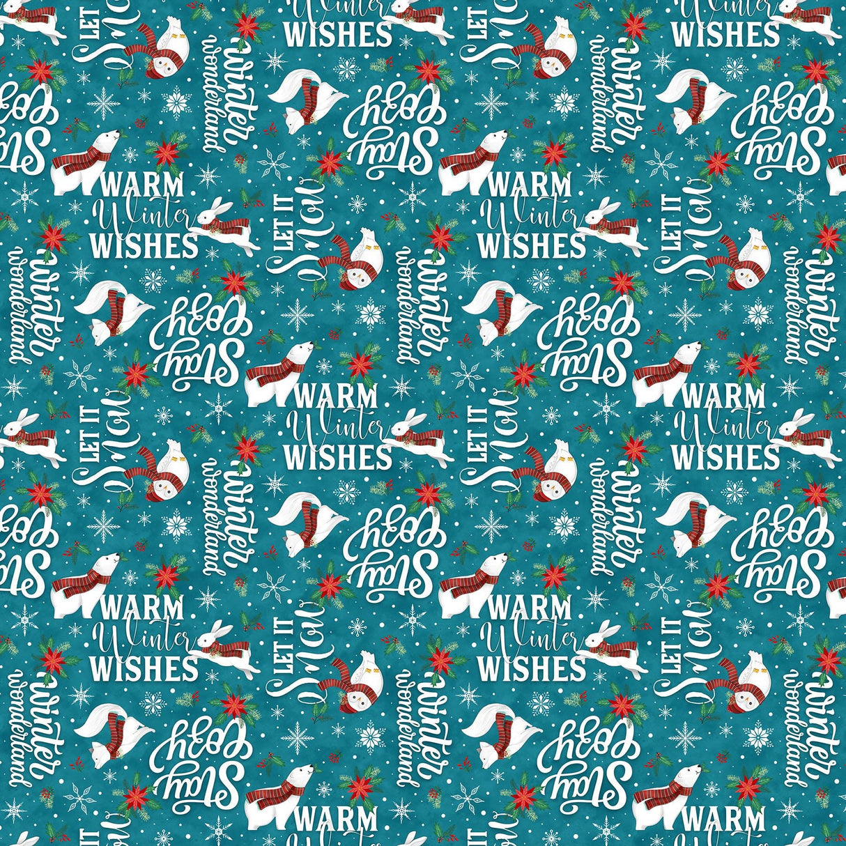 Quilting Cotton Woodland Wishes Northcott Woodland Motif