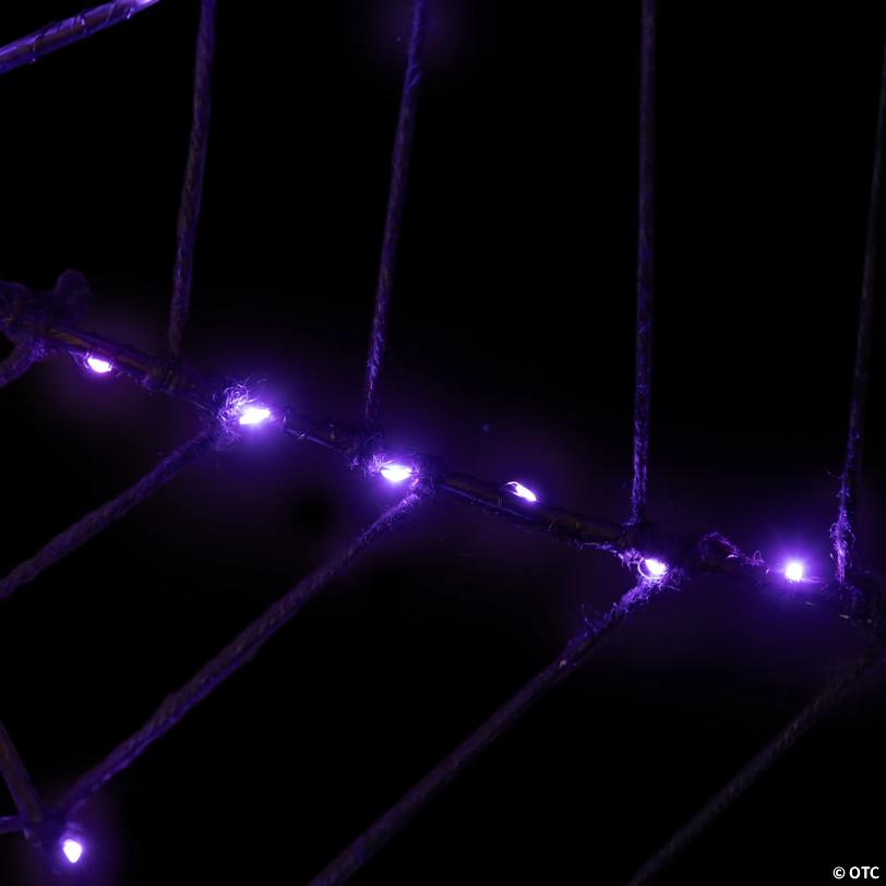 Northlight 16" Purple LED Spider Web Halloween Decoration