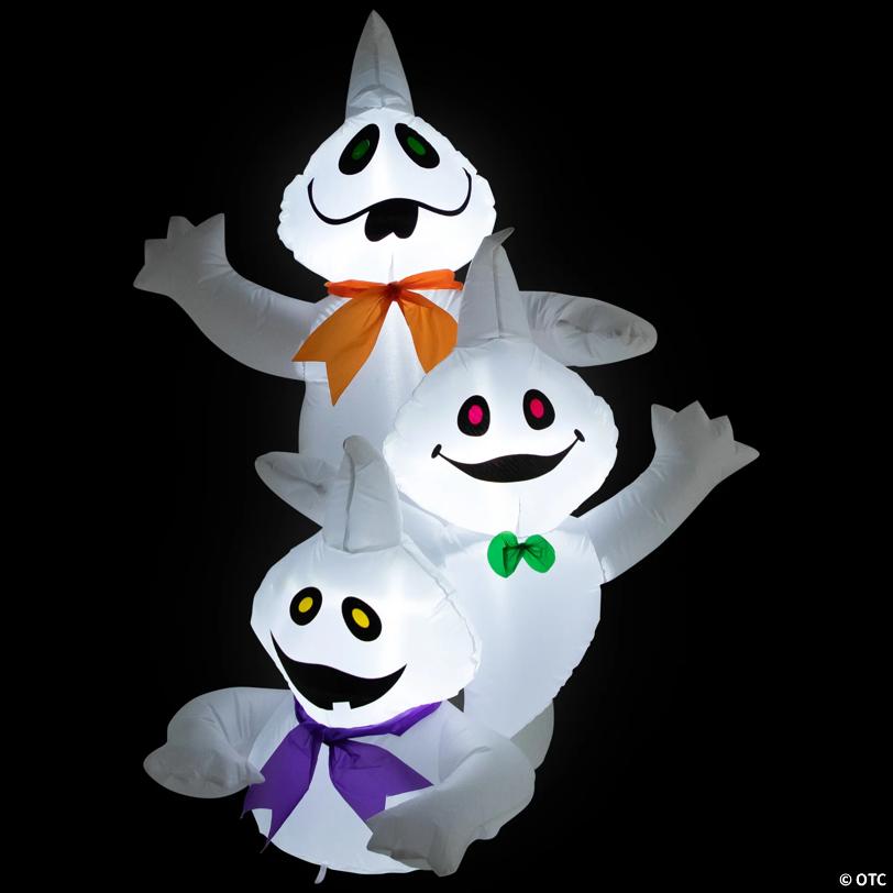 Northlight 3.5' Pre-Lit Inflatable Ghost Trio Outdoor Halloween Decoration