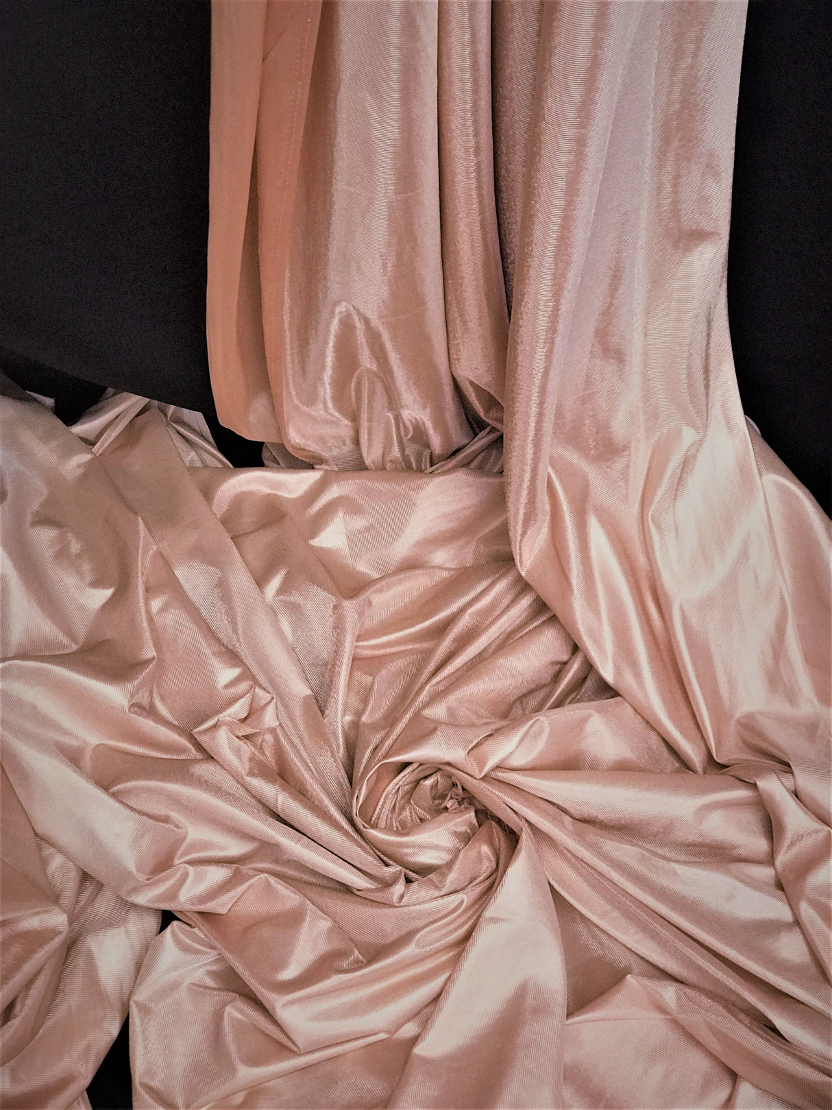 Low Stretch Blush Nude Polyester Fabric - Nude, 40 Denier Tricot, 108"-120" Width (1 Yard)