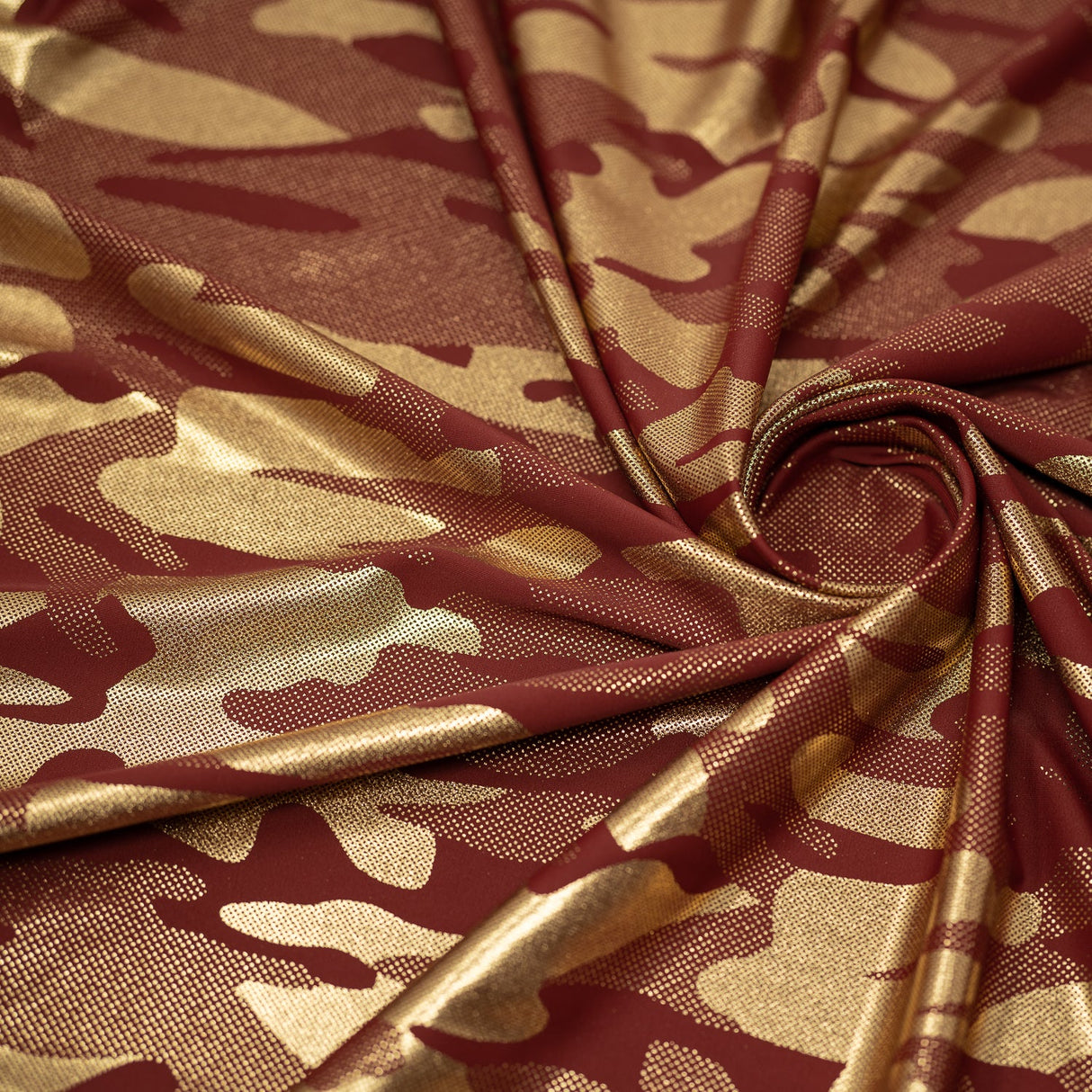 Foil Printed Spandex Camouflage Fabric