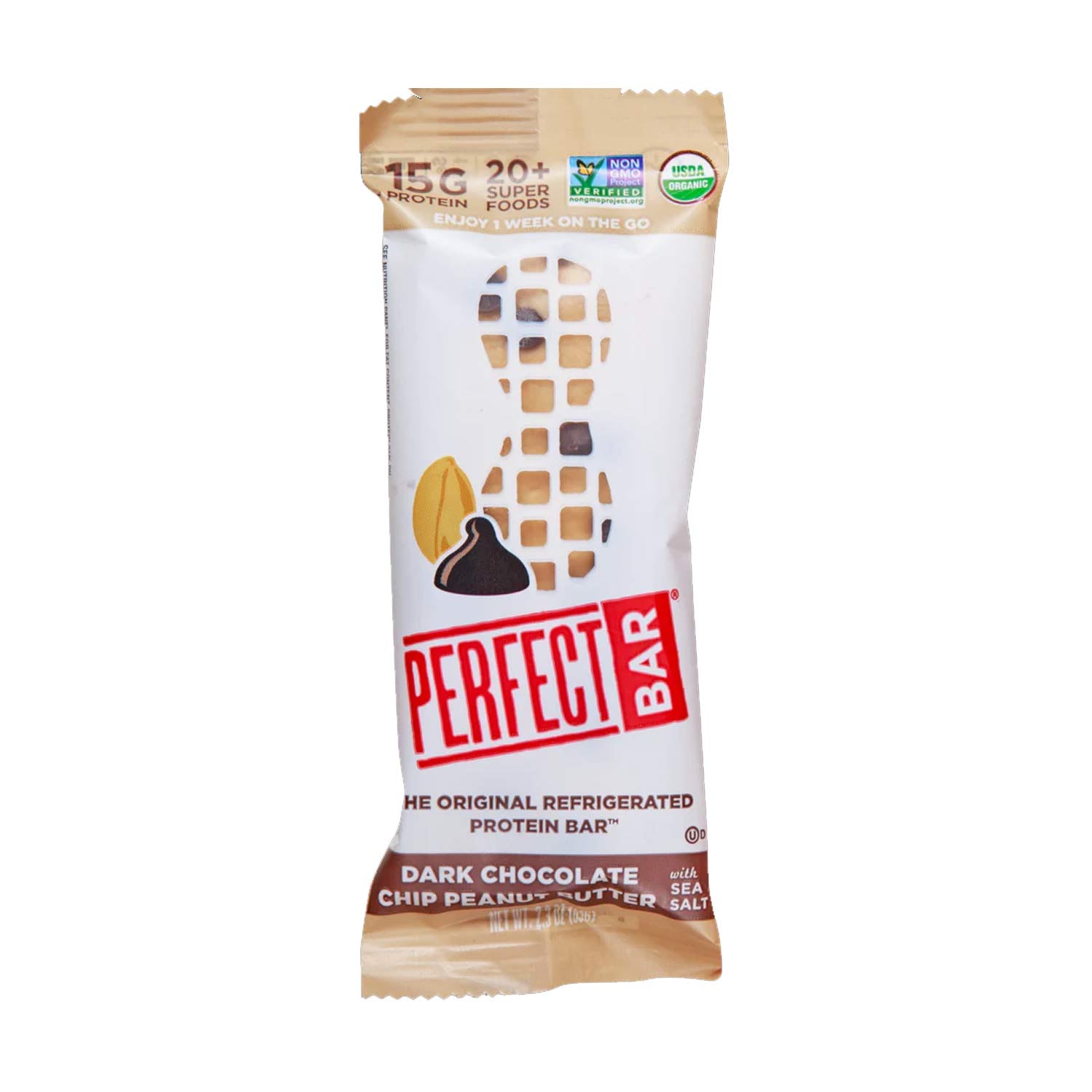 Perfect Bar® Dark Chocolate Chip Peanut Butter Protein Bar /2.3 Oz