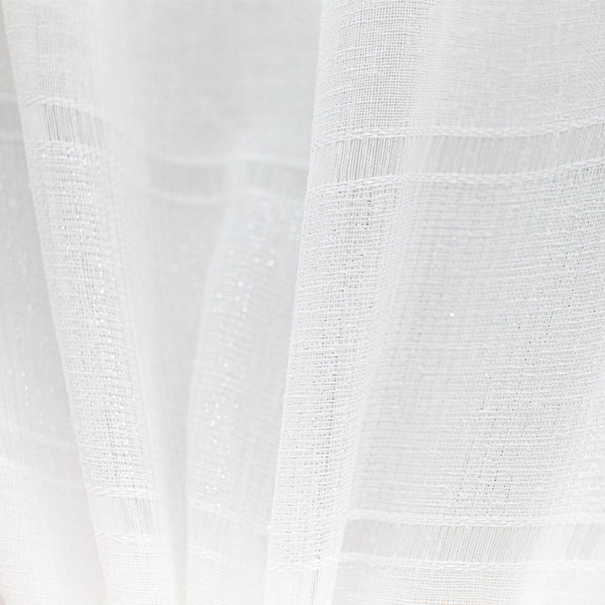 Odessa Fabric Polyester Fabric - Metallic Striped Sheer, 110" Width (1 Yard)