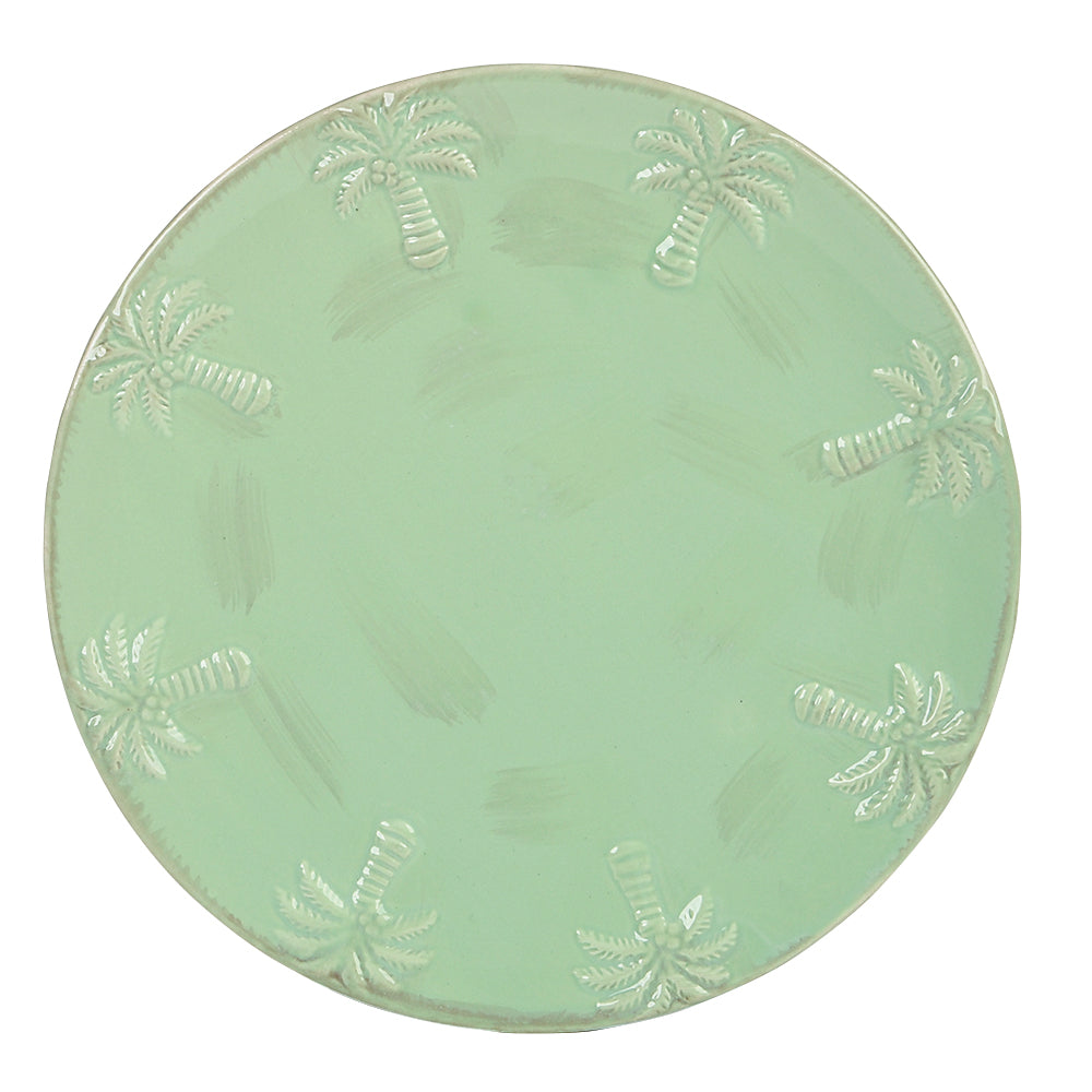 Ceramic Palm Tree Plate Set