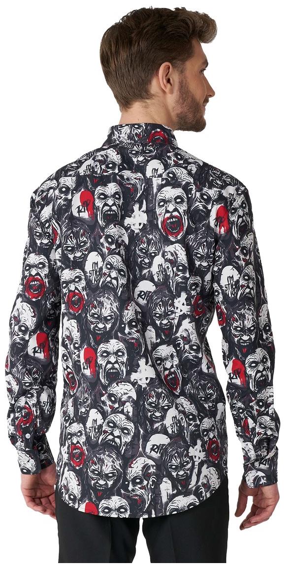 Stylish Suitmeister Zombie Shirt for Halloween Themed Events and Costume Parties
