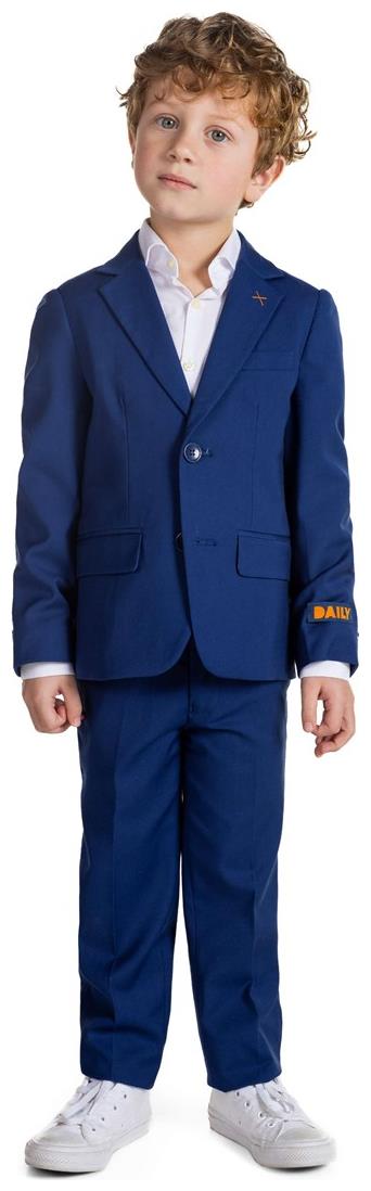 OppoSuits Daily Dark Blue Boys Suit for Dressy Occasions Weddings and Holiday Celebrations