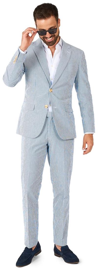 Stylish OppoSuits Daily Seer Sucker Suit for Business Casual Events and Parties