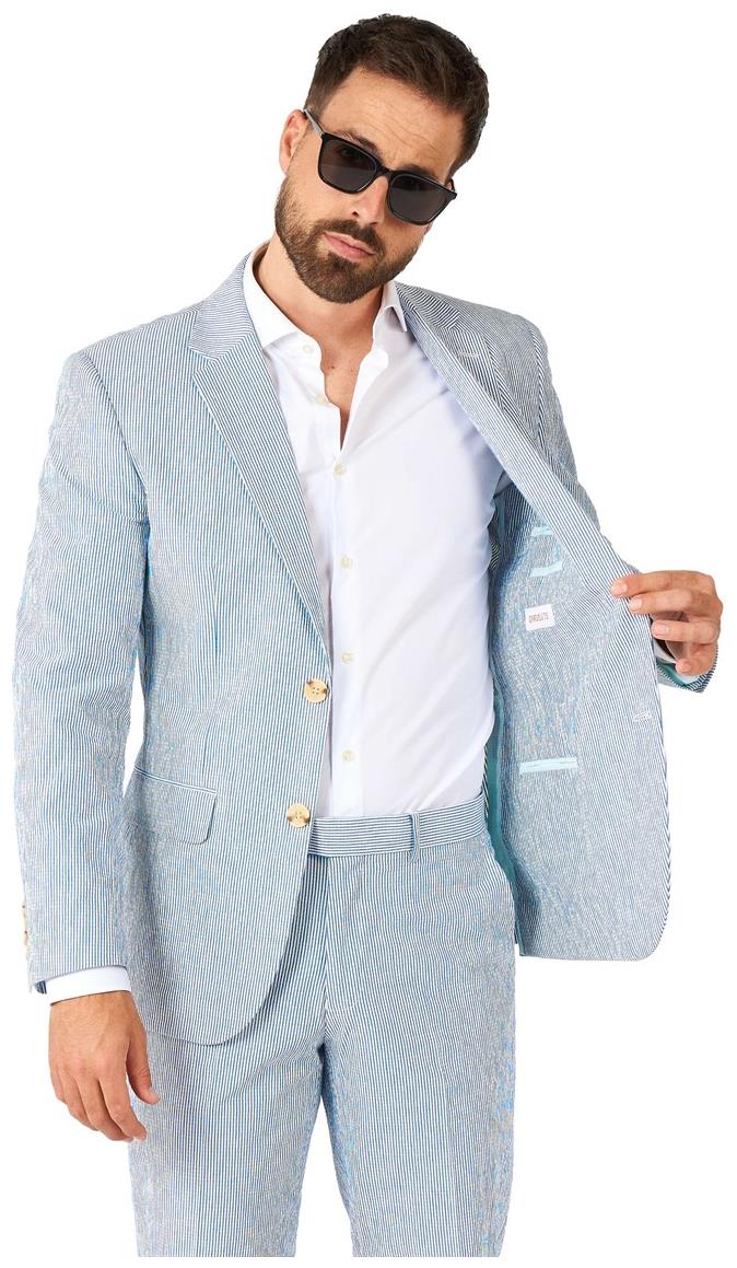 Stylish OppoSuits Daily Seer Sucker Suit for Business Casual Events and Parties