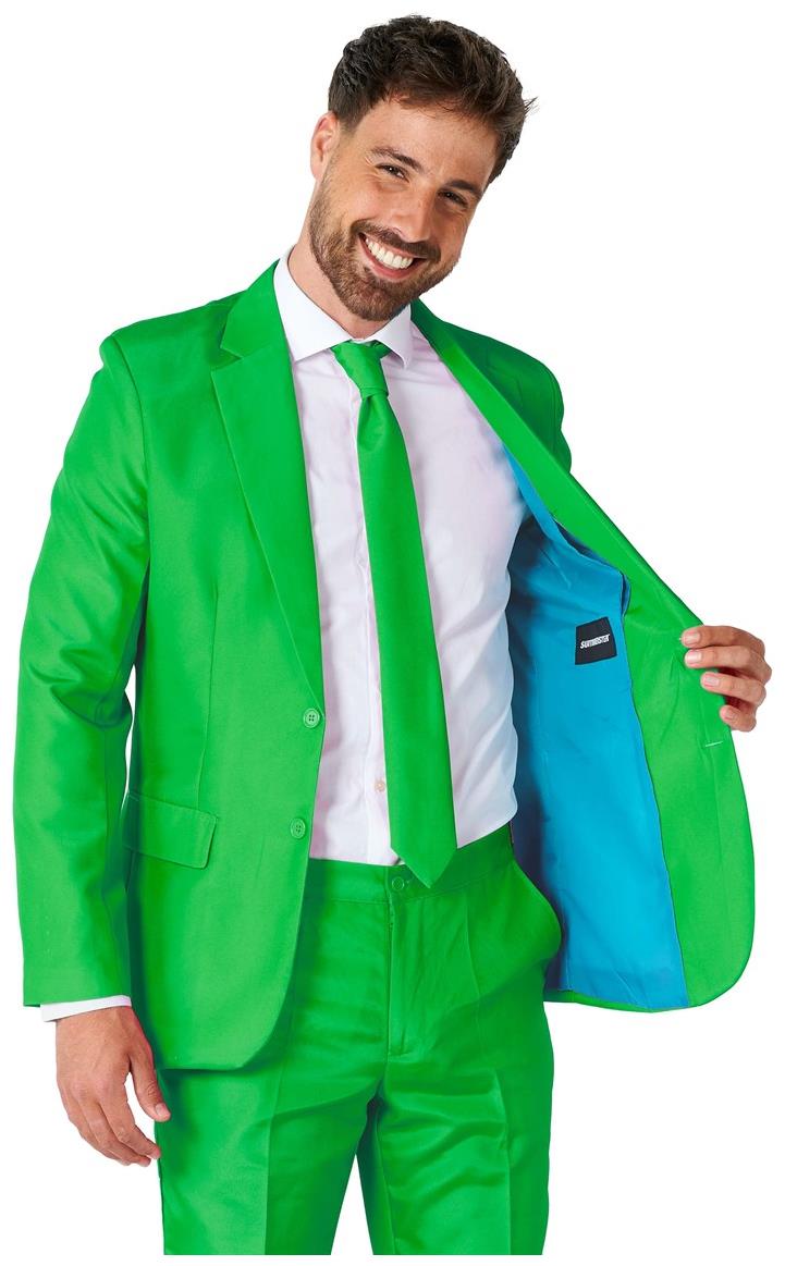 Suitmeister Men's Suits Solid Green