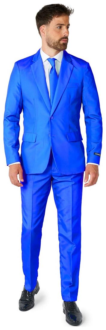 Stylish Suitmeister Men's Solid Blue Suit for Holiday Events Parties and Formal Occasions