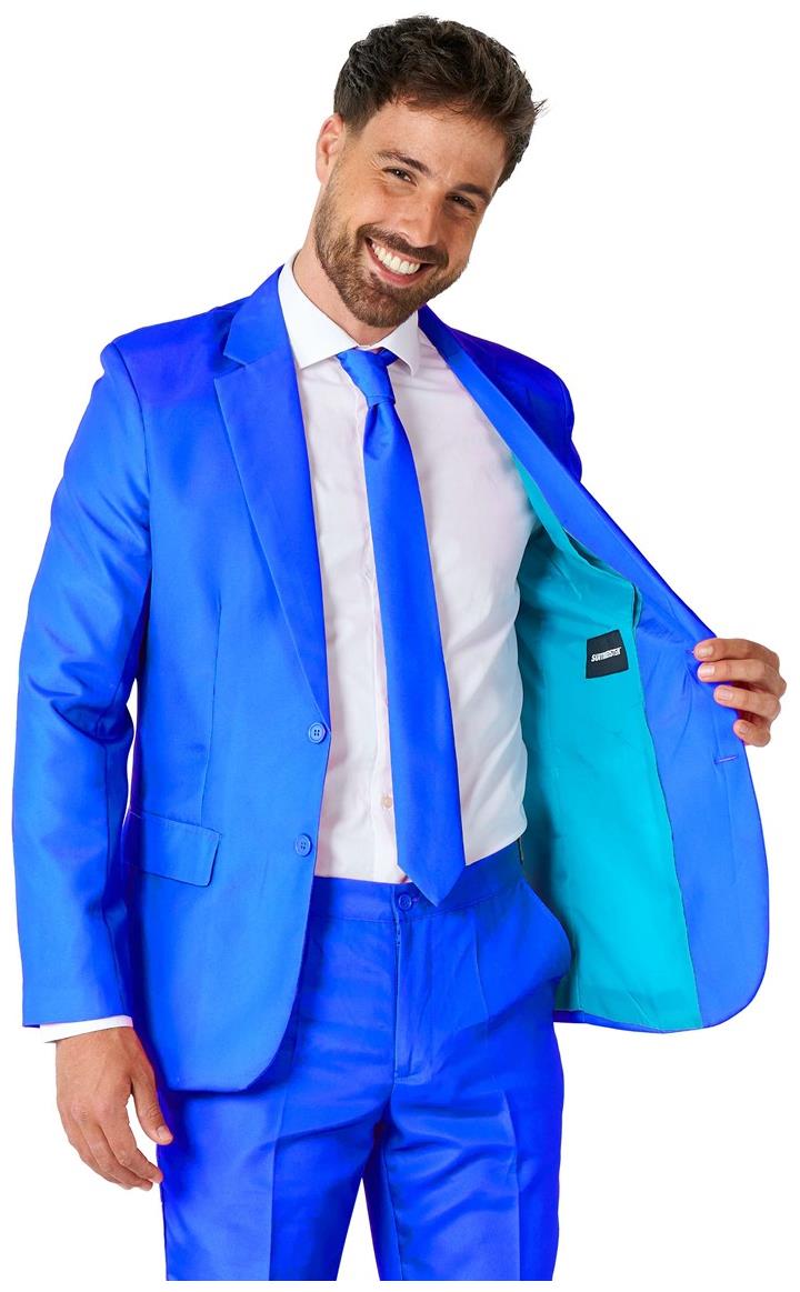 Suitmeister Men's Suits Solid Blue