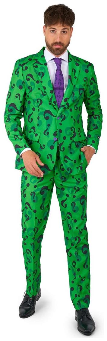 Stylish Suitmeister The Riddler Costume for Halloween Parties Comic Cons and Themed Dress Ups