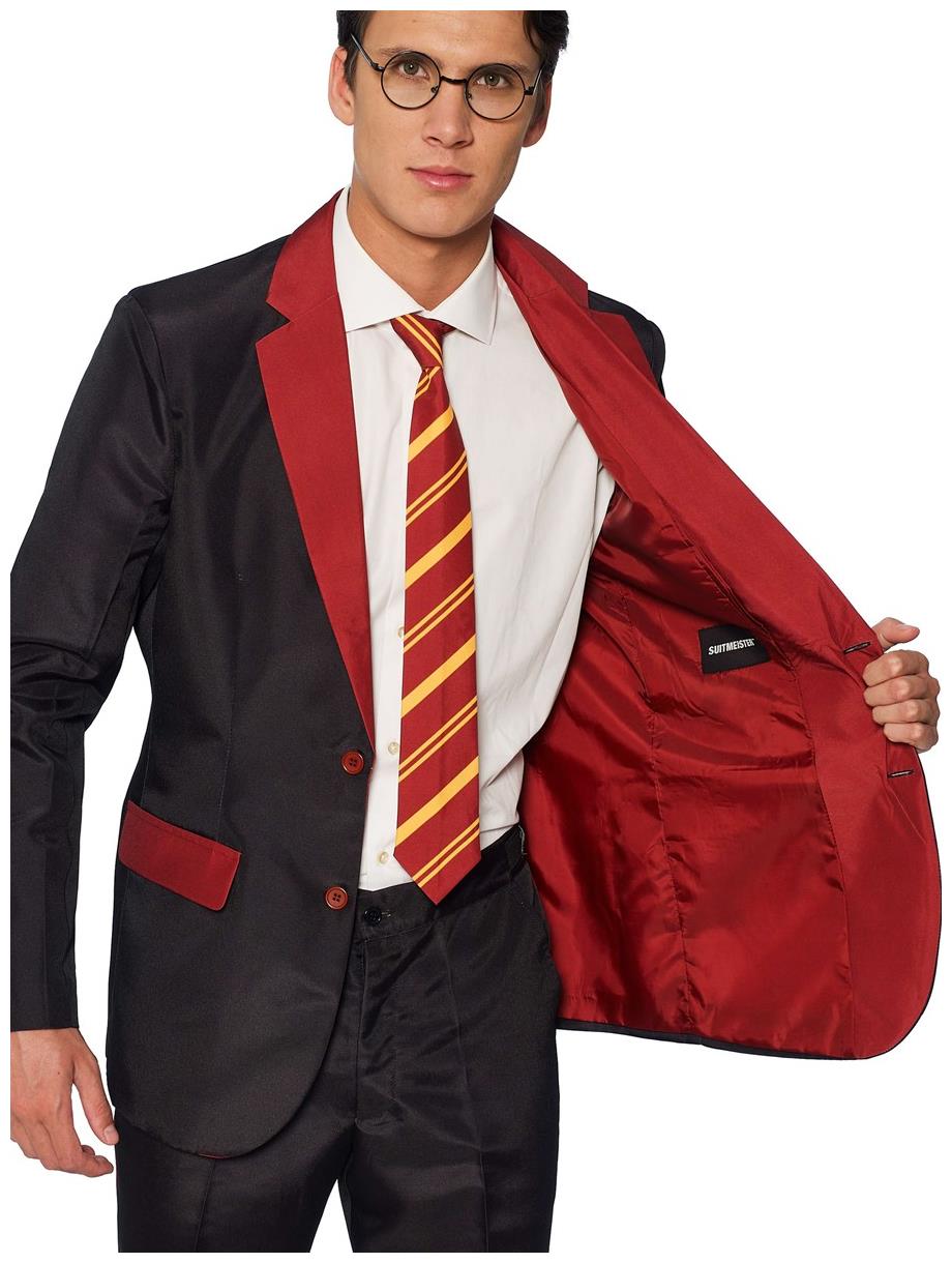 Suitmeister Harry Potter Gryffindor Suit for Wizard Halloween Parties and Magical Themed Events